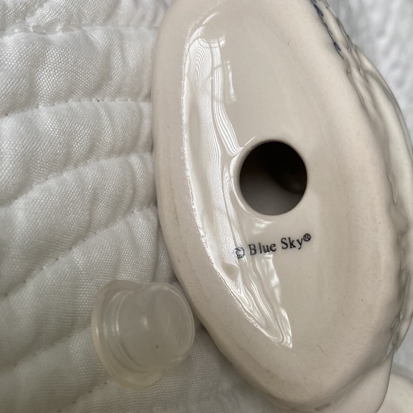 Vintage Salt and Pepper Shakers Ceramic Pelicans by Blue Sky Nautical Beach Sea - Picture 12 of 13